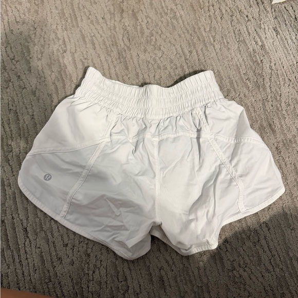 Lululemon Athletica White Athletic Shorts(has stain shown in pics) - Picture 3 of 5
